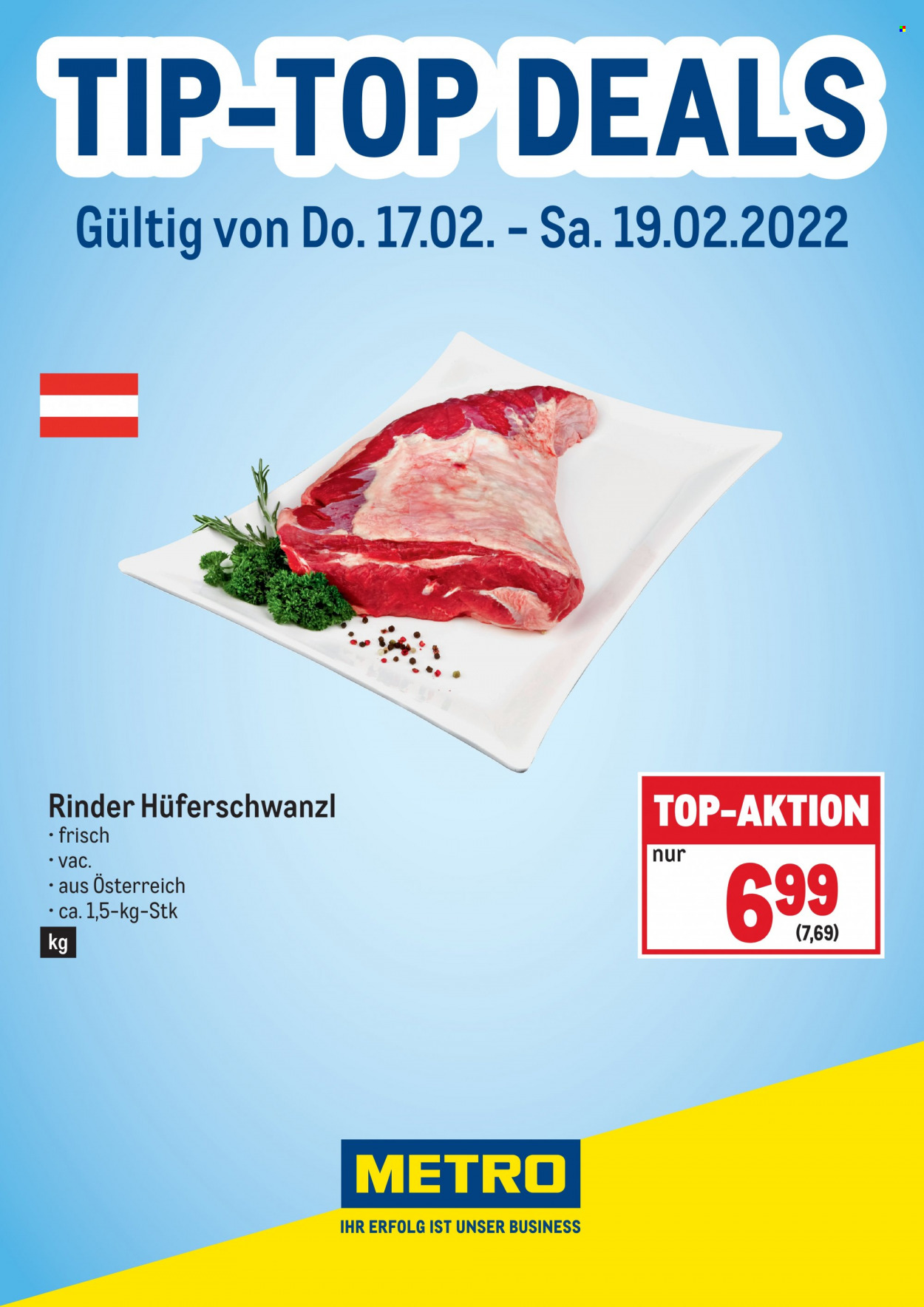 Angebote Metro - 17.2.2022 - 19.2.2022. Seite 1