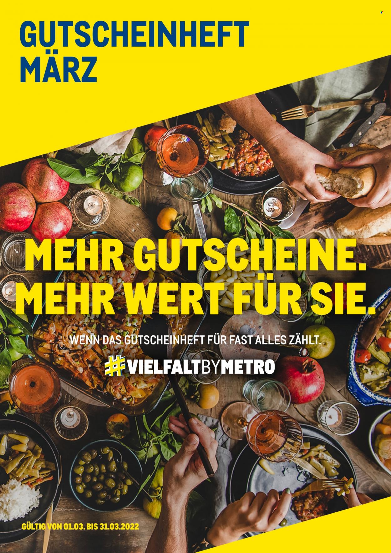 Angebote Metro - 1.3.2022 - 31.3.2022. Seite 1