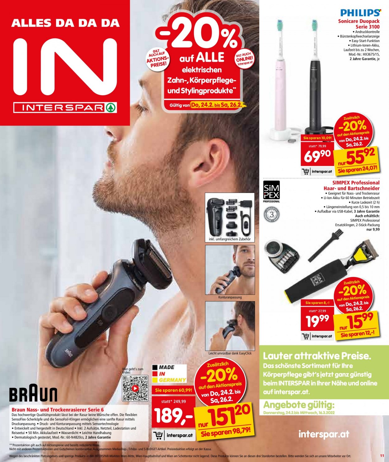 Angebote INTERSPAR - 24.2.2022 - 2.3.2022. Seite 11