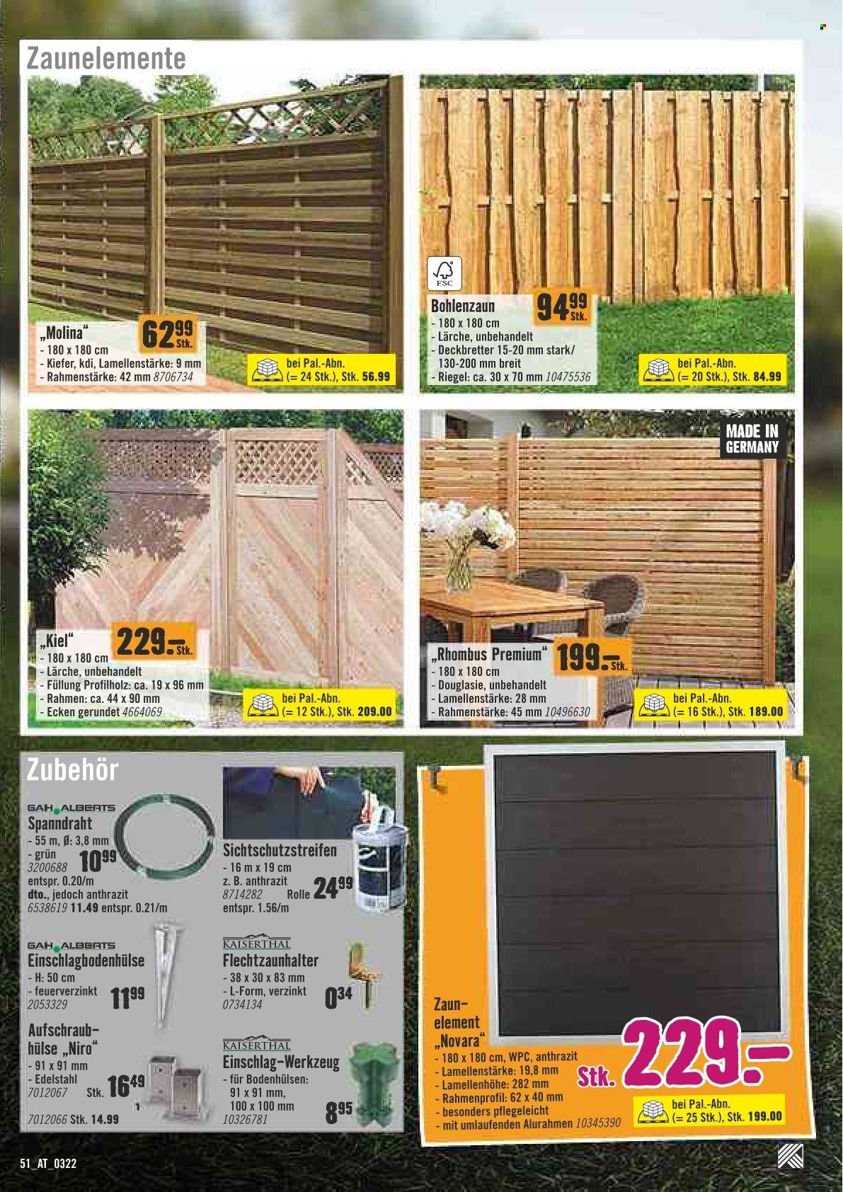 Angebote Hornbach - 1.3.2022 - 16.3.2022. Seite 51
