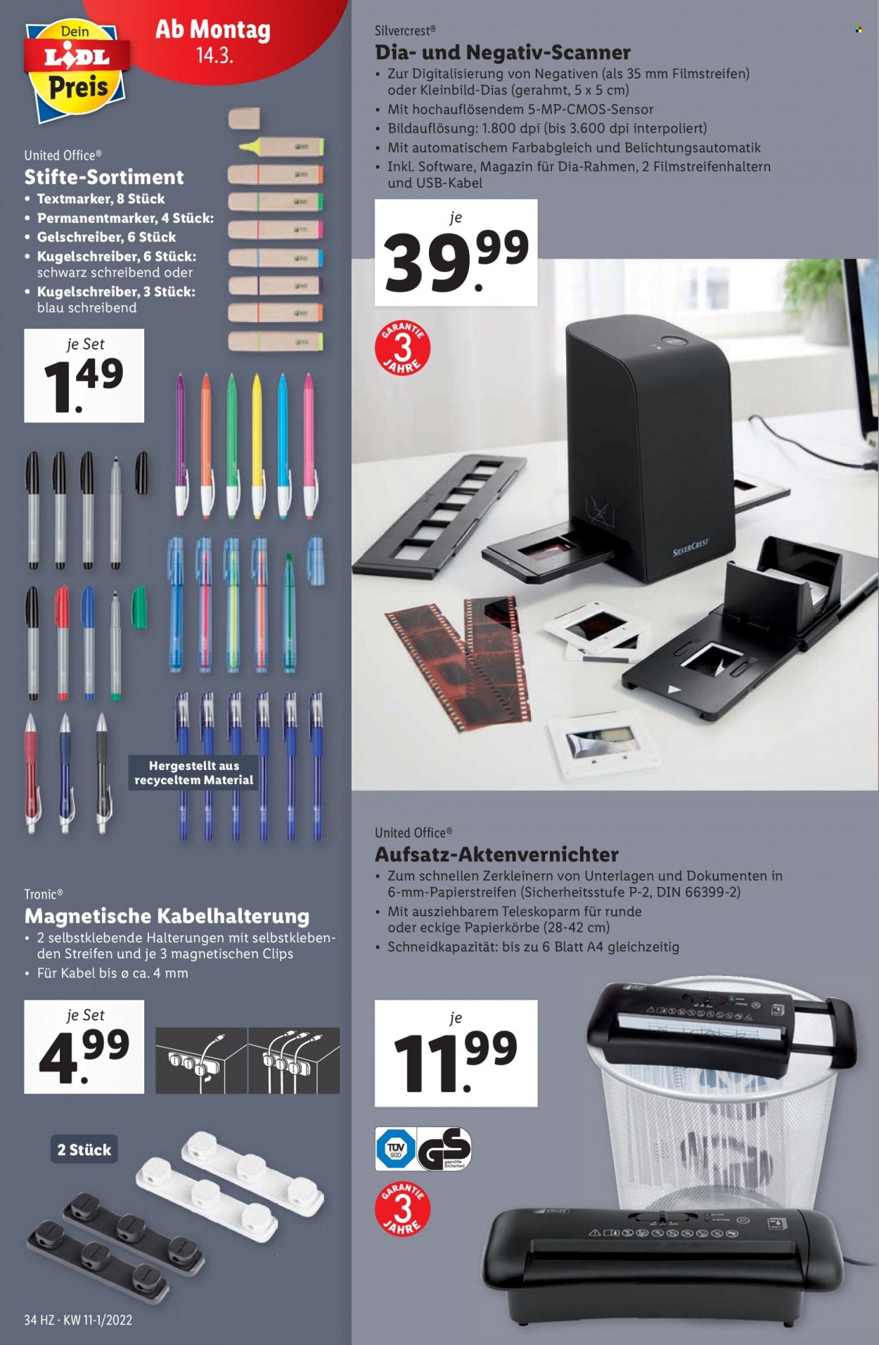 Angebote Lidl - 10.3.2022 - 16.3.2022. Seite 34