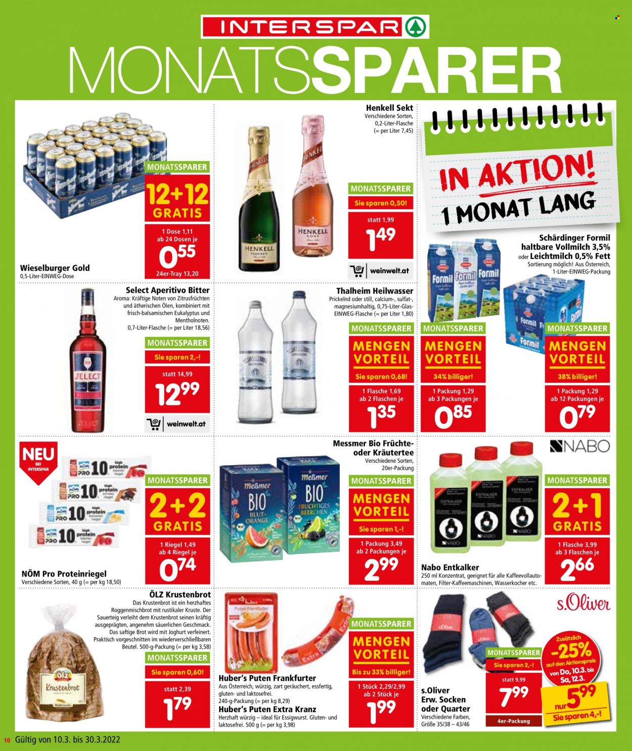 Angebote INTERSPAR - 10.3.2022 - 23.3.2022. Seite 10