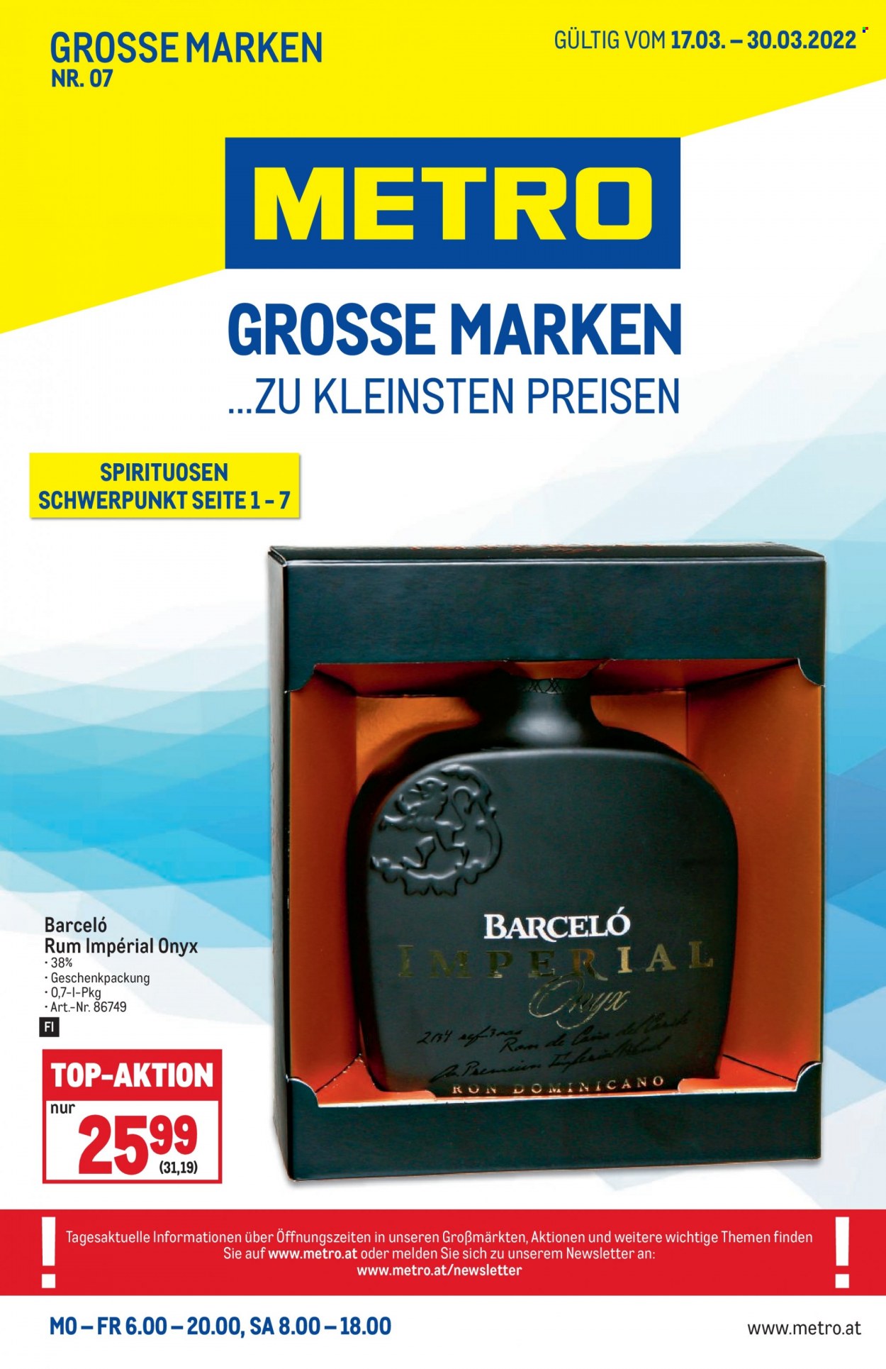Angebote Metro - 17.3.2022 - 30.3.2022. Seite 1