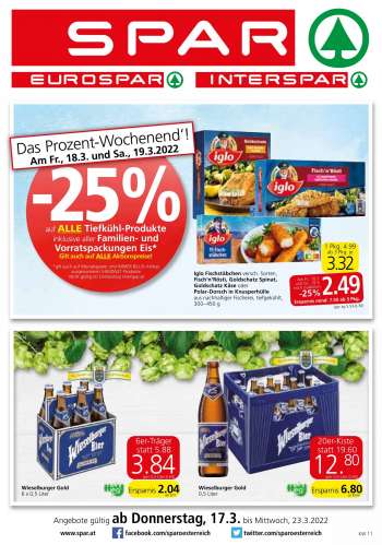 Angebote INTERSPAR - 17.3.2022 - 23.3.2022.