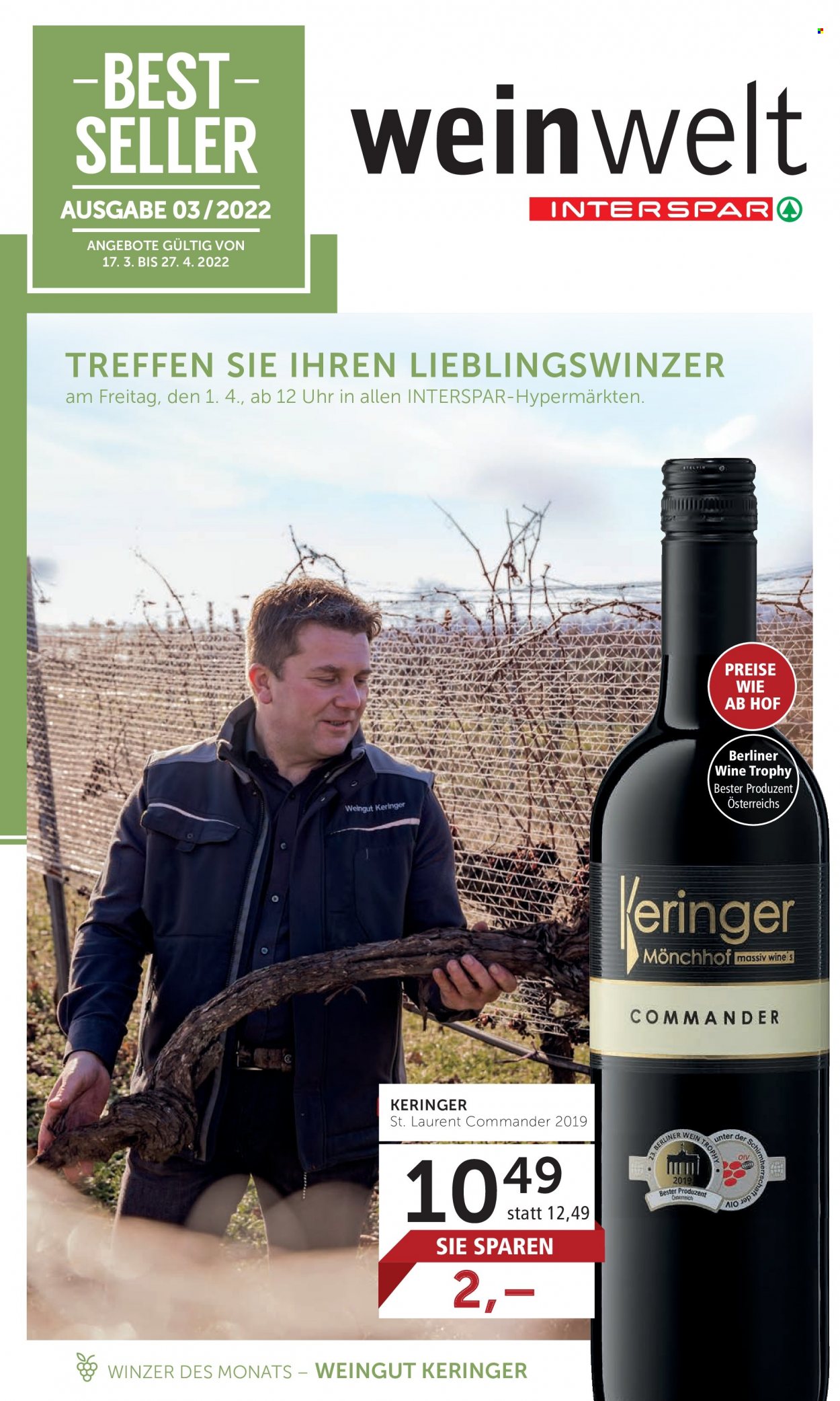 Angebote INTERSPAR - 17.3.2022 - 27.4.2022. Seite 1
