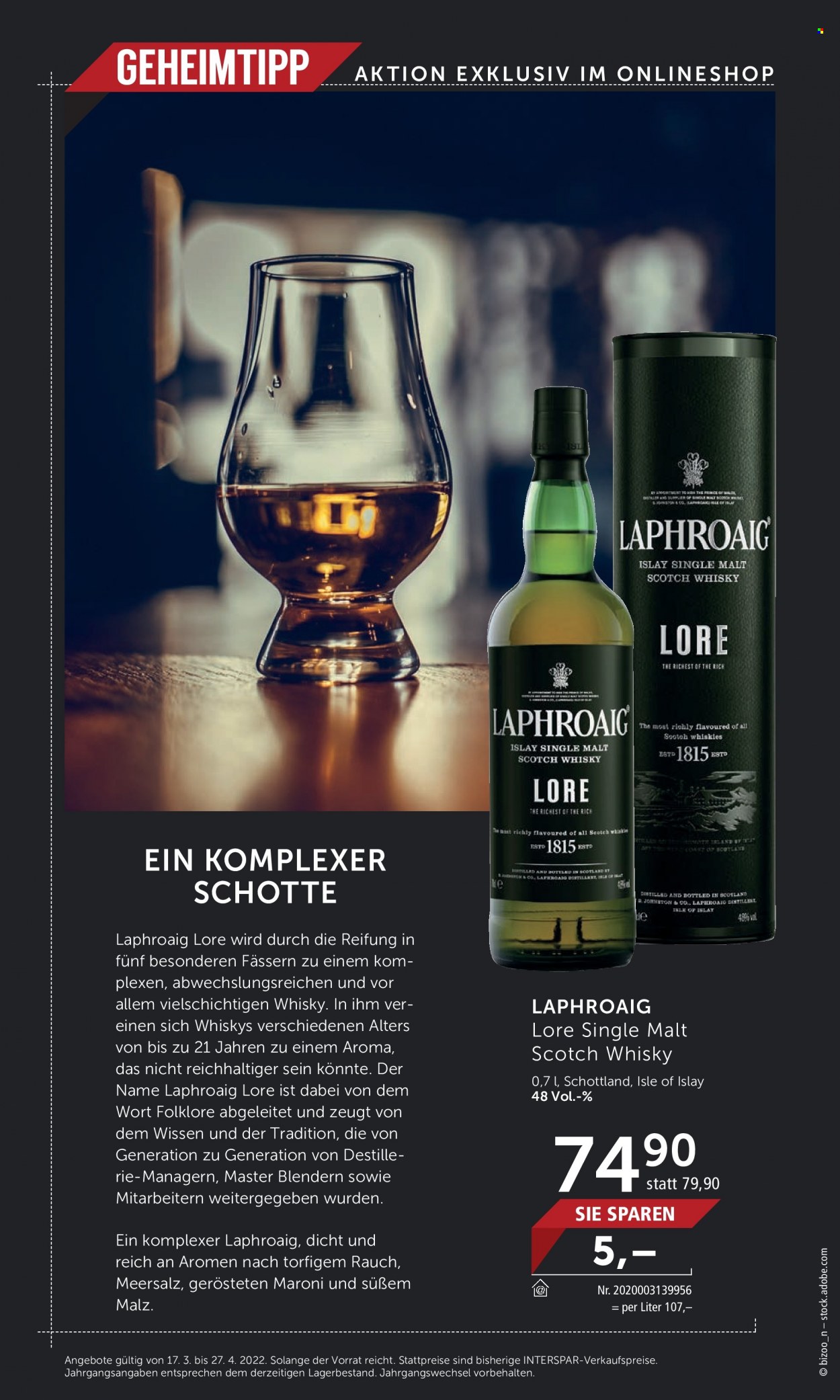 Angebote INTERSPAR - 17.3.2022 - 27.4.2022. Seite 28