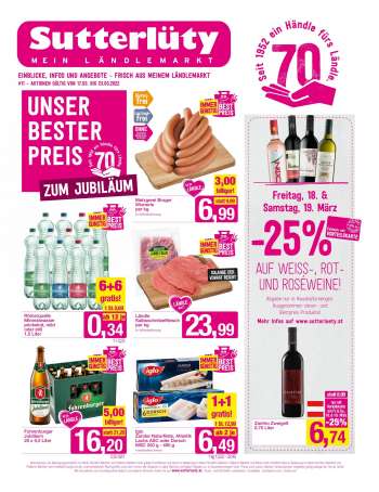 Angebote Sutterlüty - 17.3.2022 - 23.3.2022.
