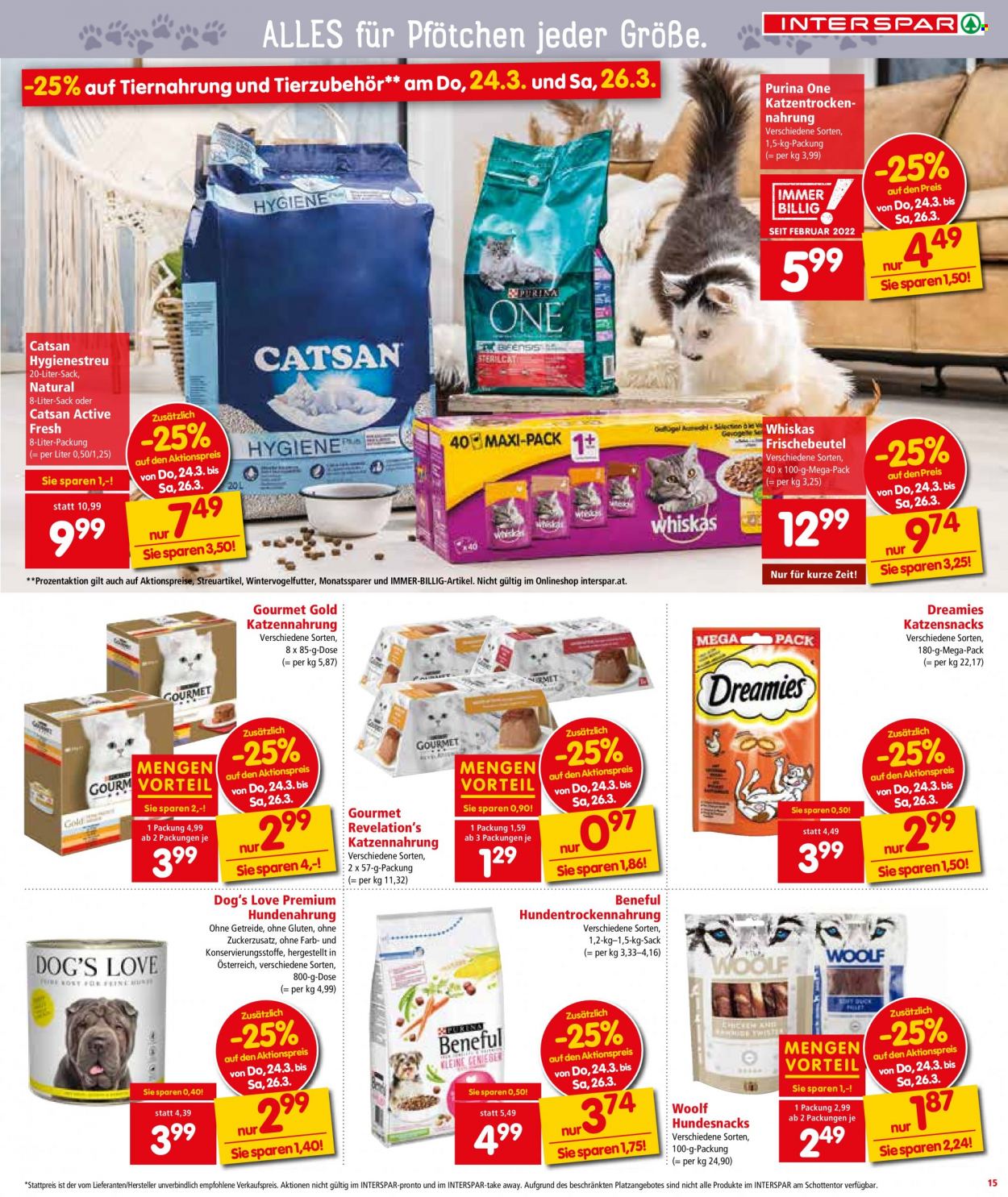 Angebote INTERSPAR - 24.3.2022 - 6.4.2022. Seite 15