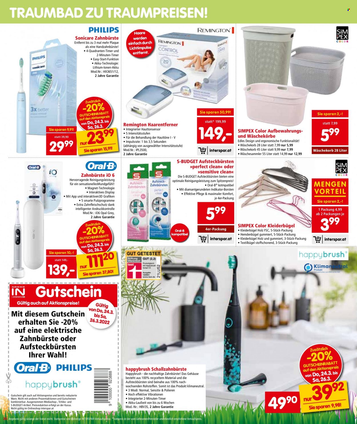 Angebote INTERSPAR - 24.3.2022 - 6.4.2022. Seite 20
