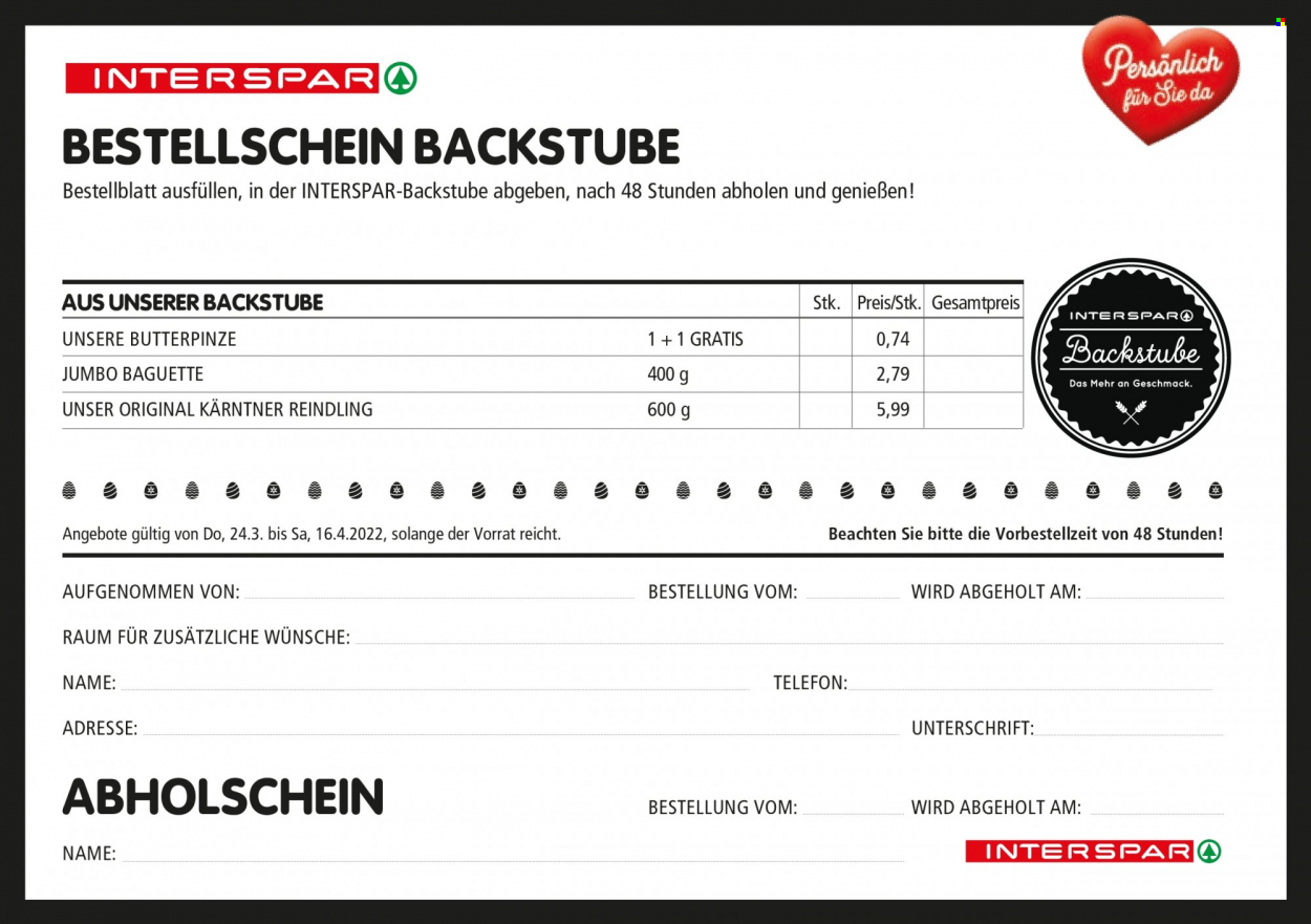 Angebote INTERSPAR - 24.3.2022 - 16.4.2022. Seite 4