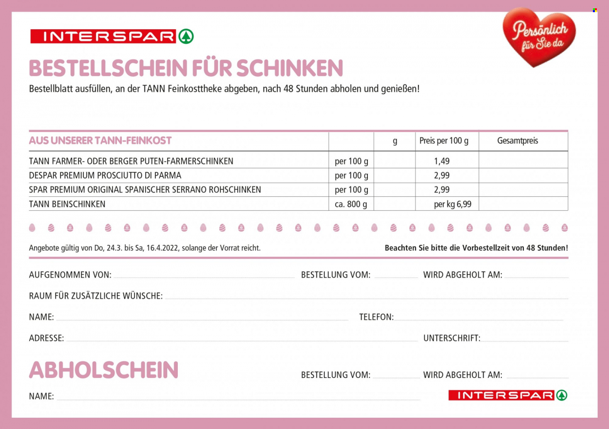 Angebote INTERSPAR - 24.3.2022 - 16.4.2022. Seite 6