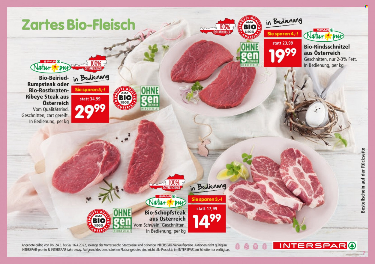 Angebote INTERSPAR - 24.3.2022 - 16.4.2022. Seite 7