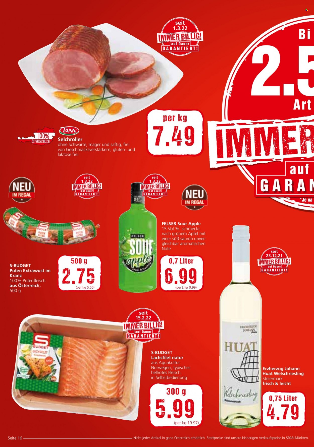 Angebote INTERSPAR - 24.3.2022 - 6.4.2022. Seite 16