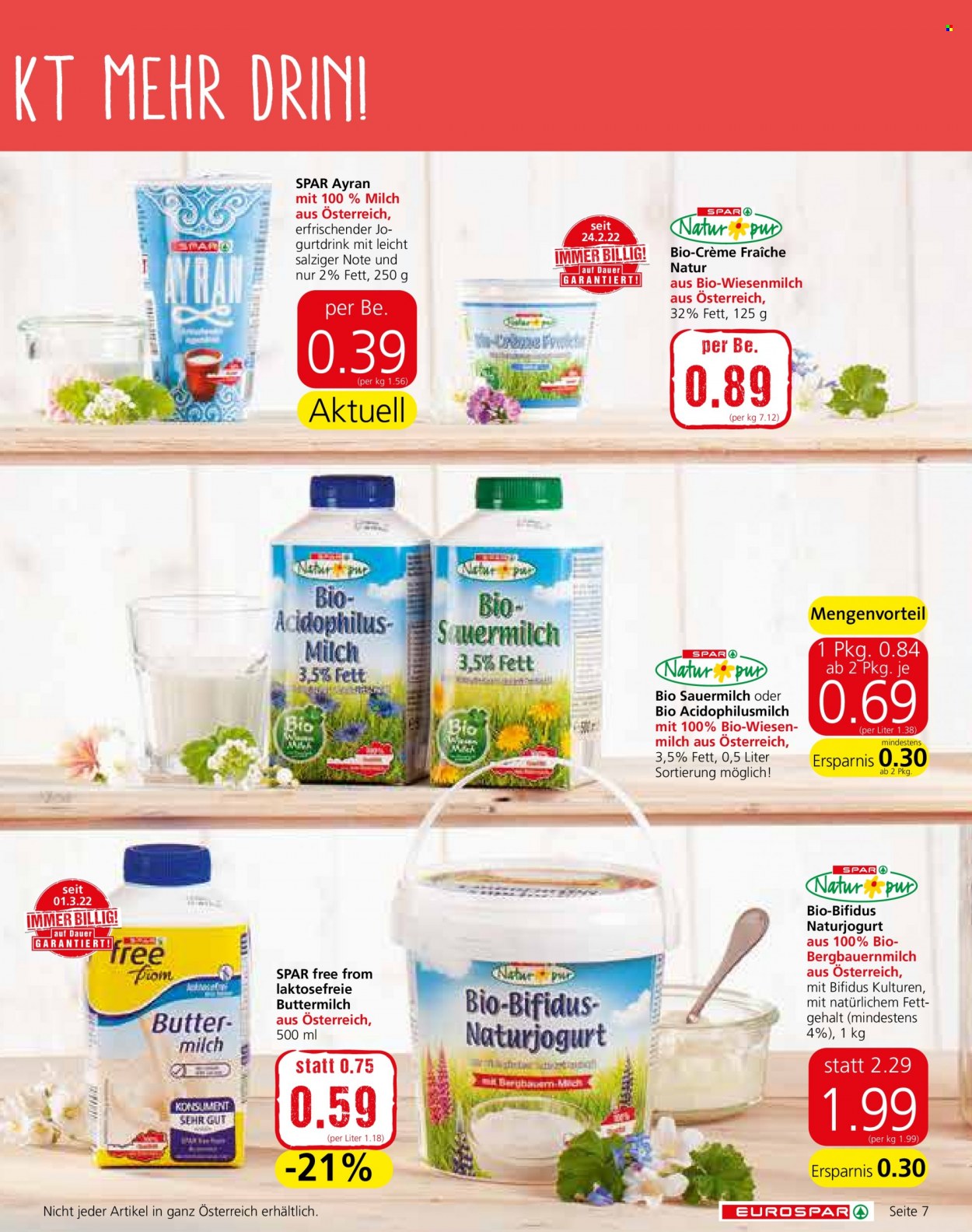 Angebote EUROSPAR - 24.3.2022 - 6.4.2022. Seite 7