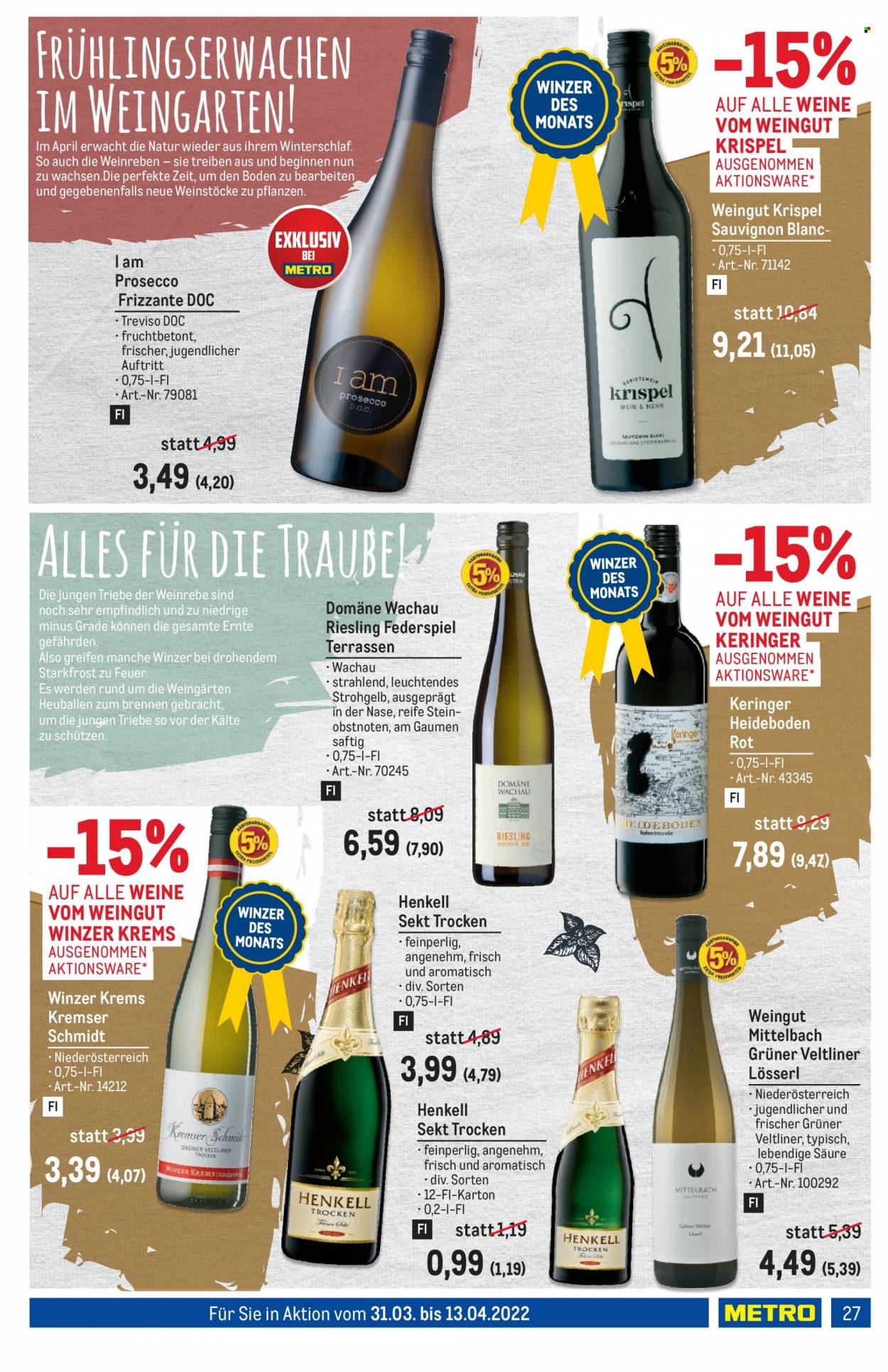 Angebote Metro - 31.3.2022 - 13.4.2022. Seite 27