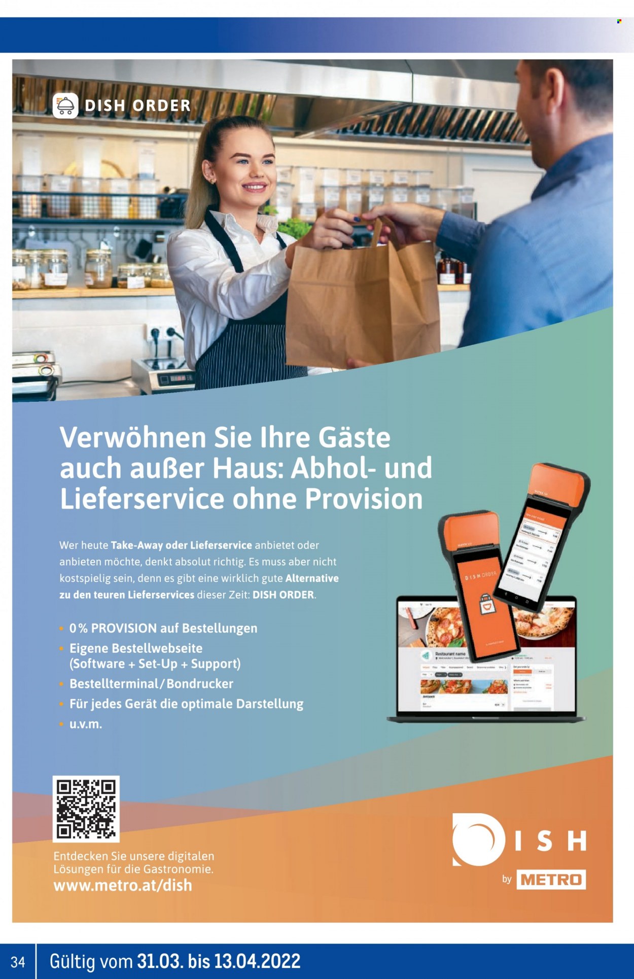 Angebote Metro - 31.3.2022 - 13.4.2022. Seite 34