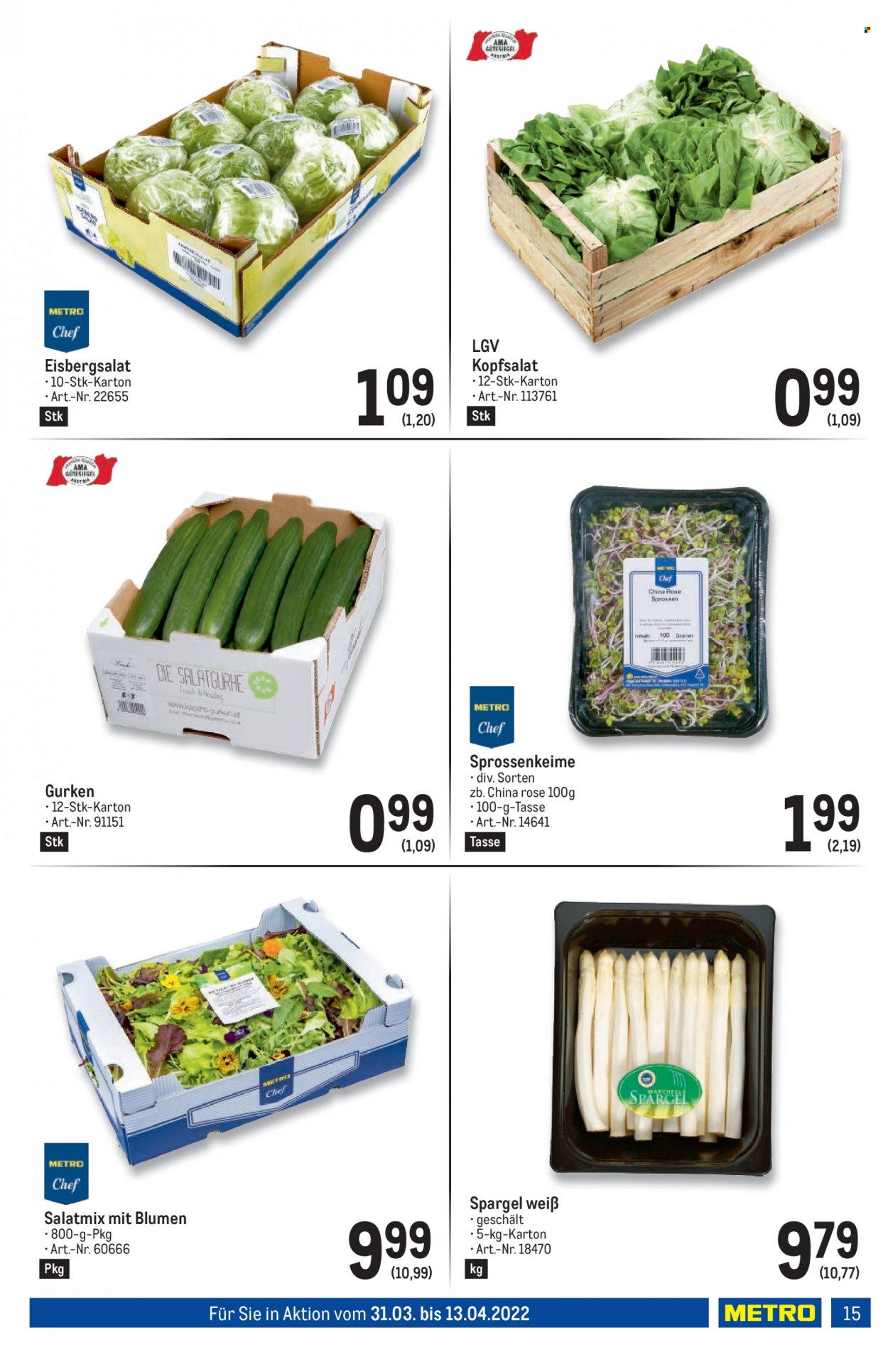 Angebote Metro - 31.3.2022 - 13.4.2022. Seite 15