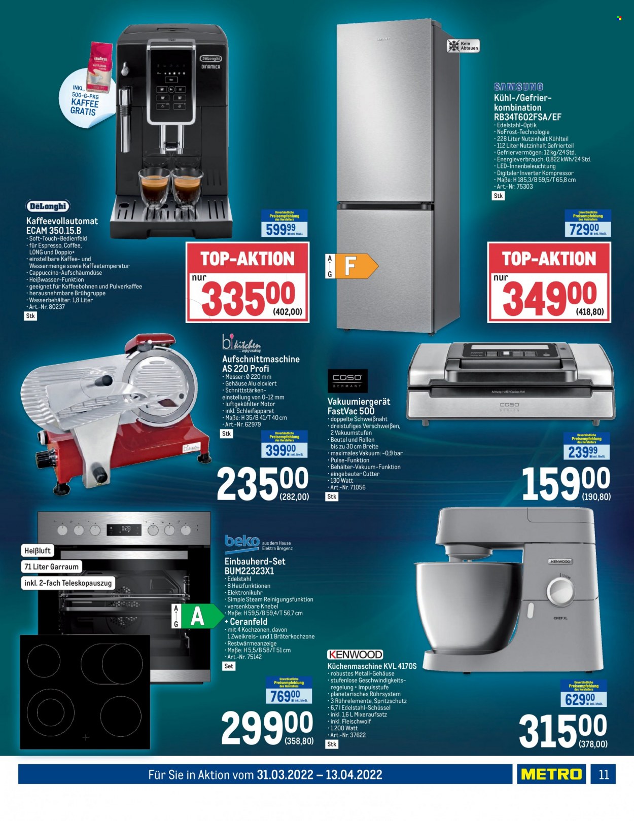 Angebote Metro - 31.3.2022 - 13.4.2022. Seite 11