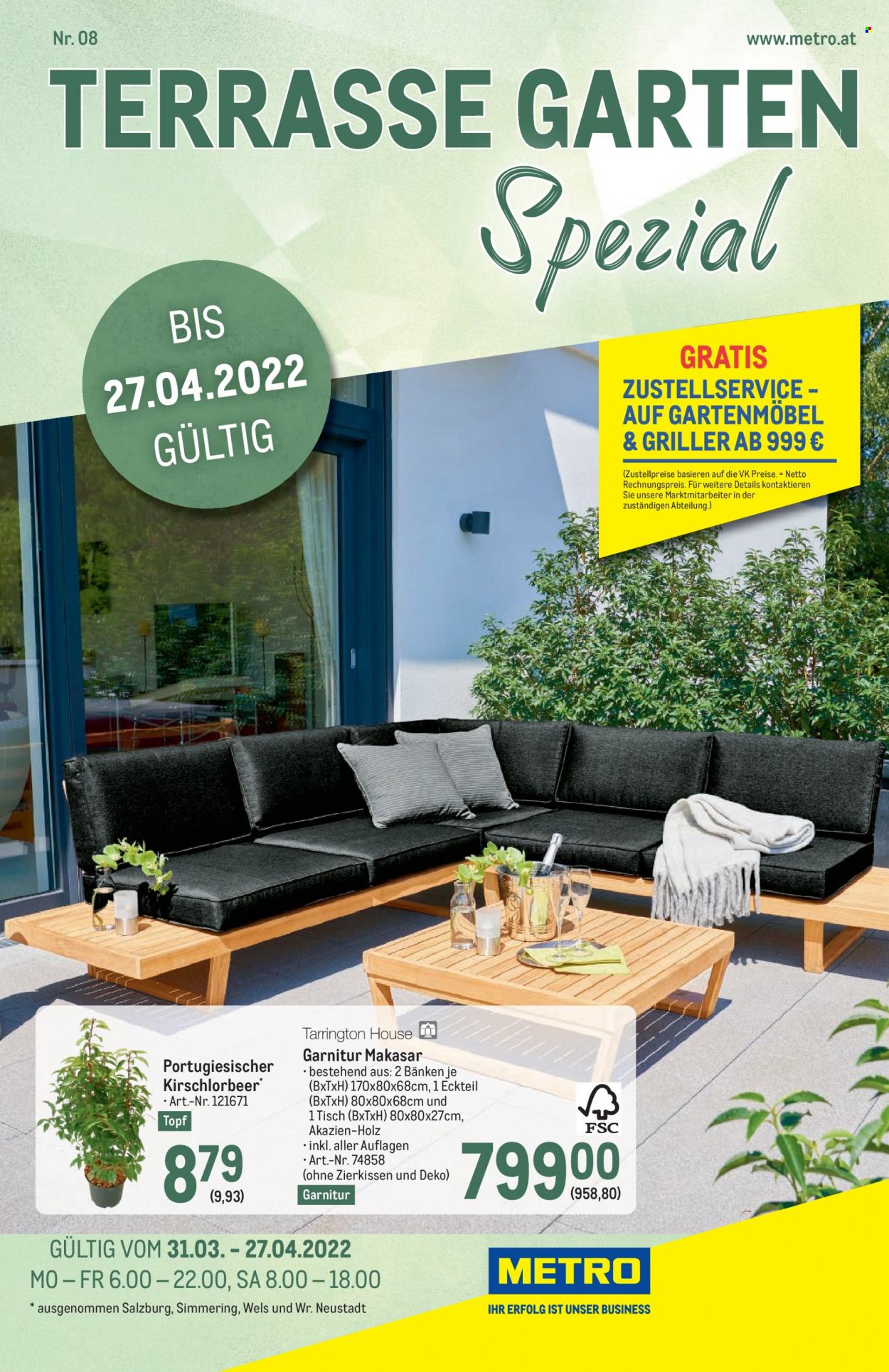 Angebote Metro - 31.3.2022 - 27.4.2022. Seite 1