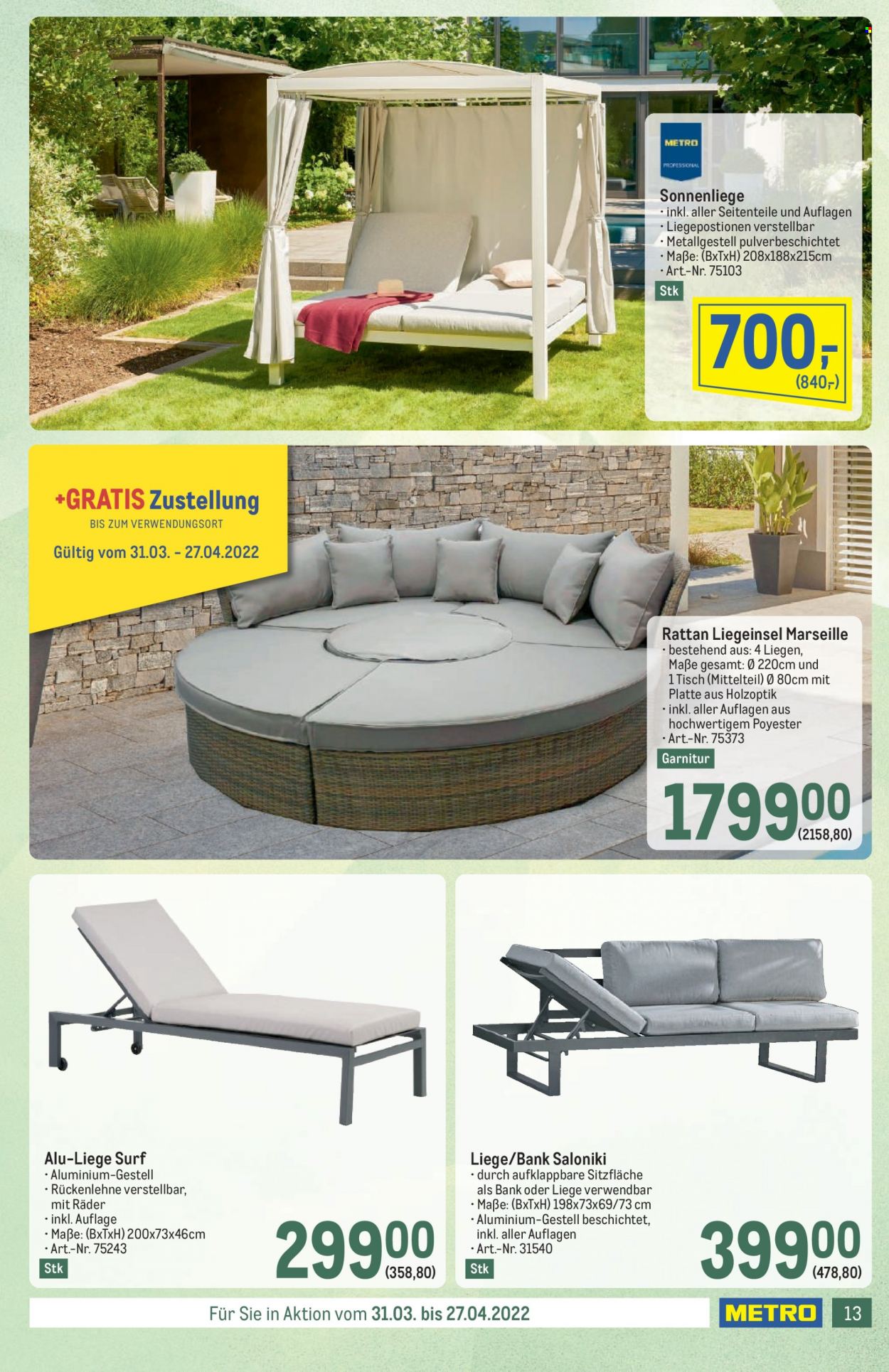 Angebote Metro - 31.3.2022 - 27.4.2022. Seite 13
