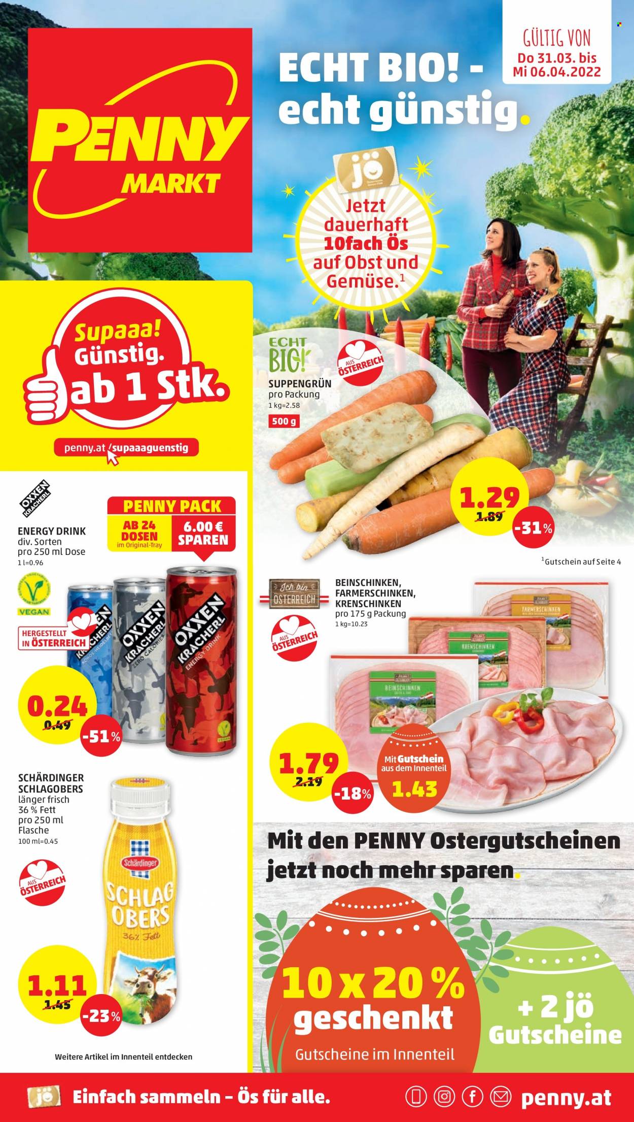 Angebote Penny - 31.3.2022 - 6.4.2022. Seite 1