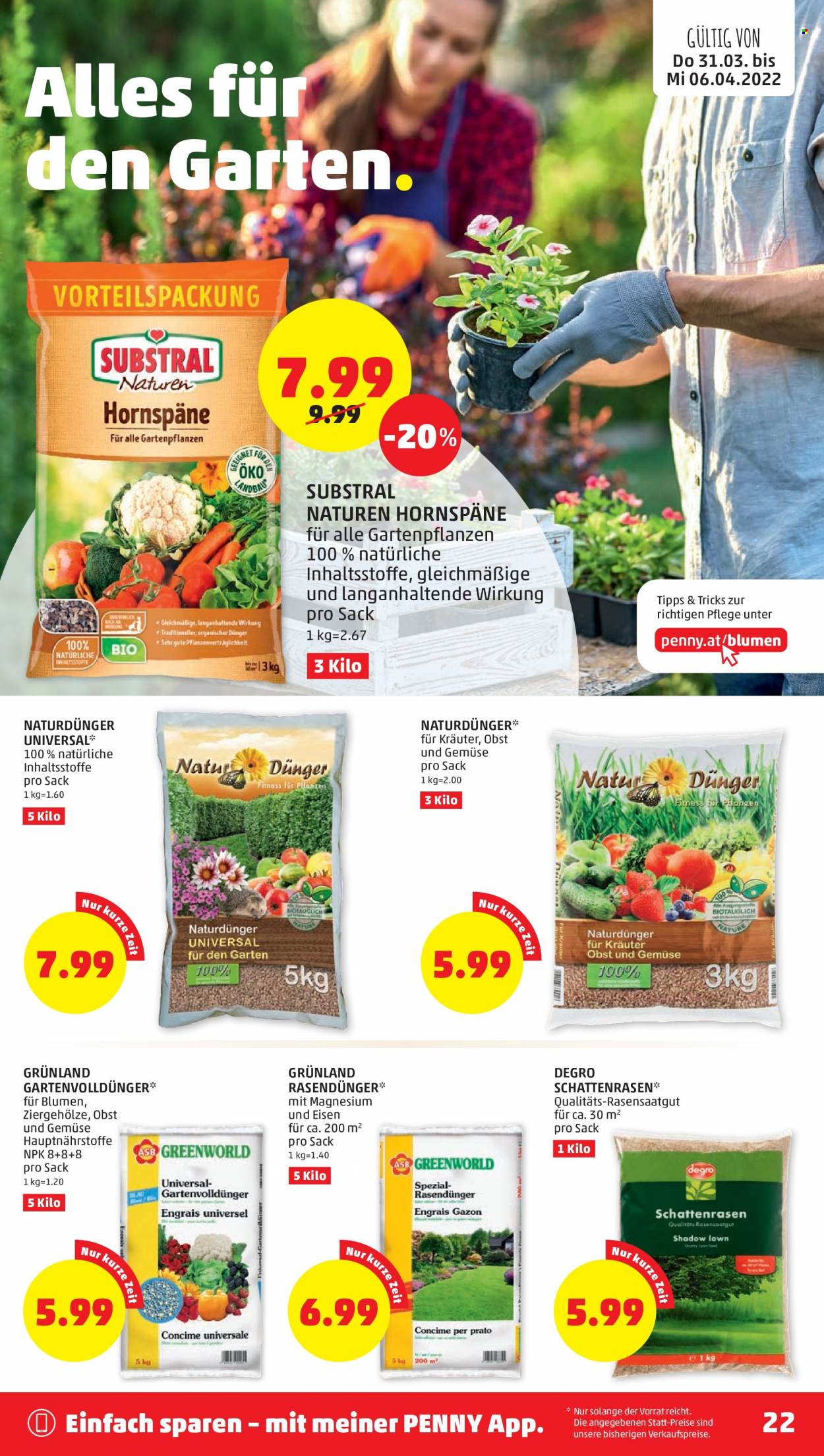 Angebote Penny - 31.3.2022 - 6.4.2022. Seite 22