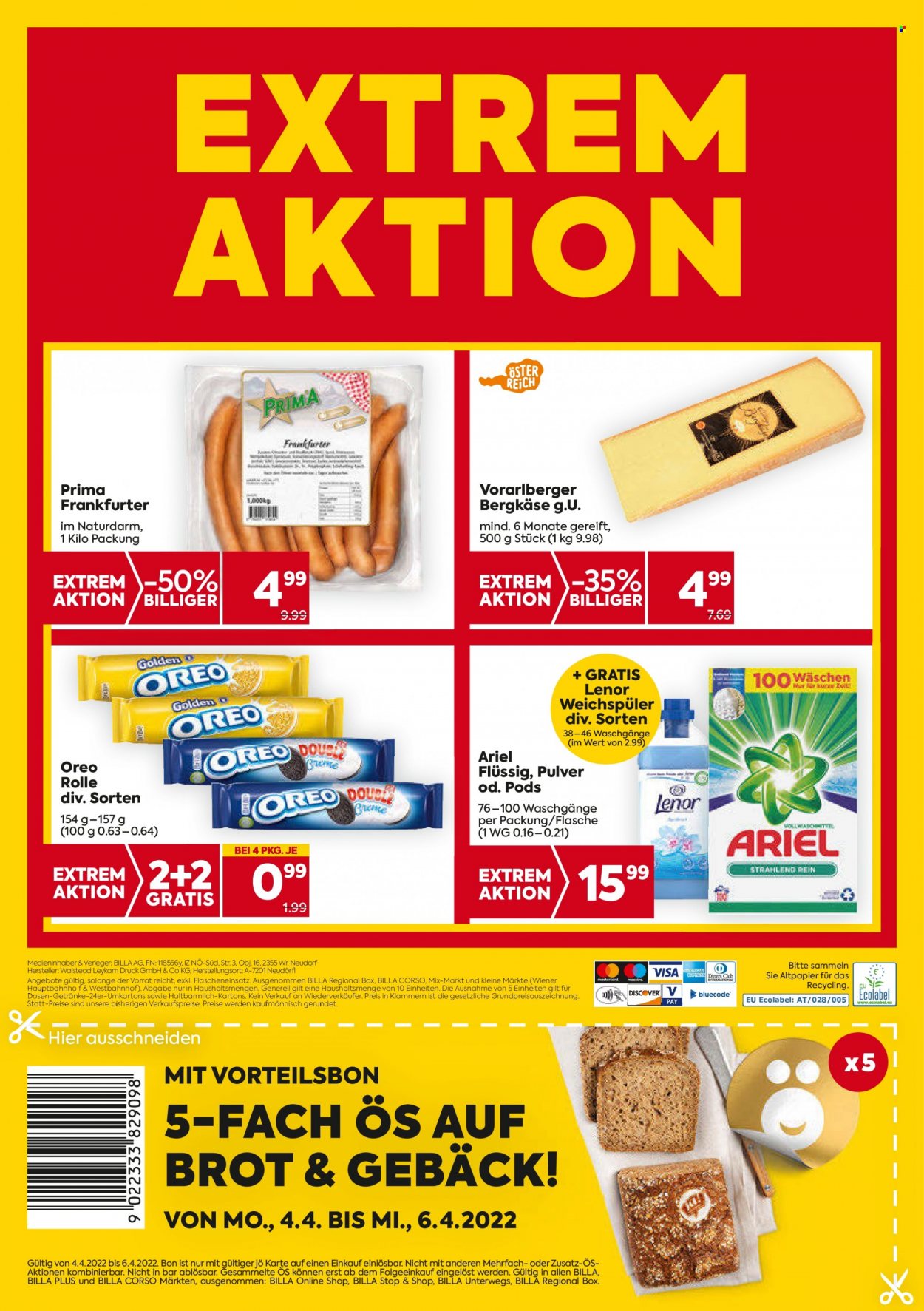 Angebote Billa - 31.3.2022 - 6.4.2022. Seite 20