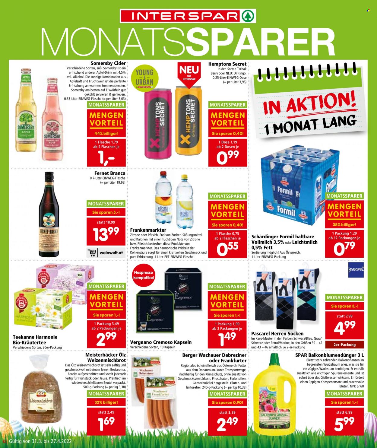 Angebote INTERSPAR - 31.3.2022 - 6.4.2022. Seite 12