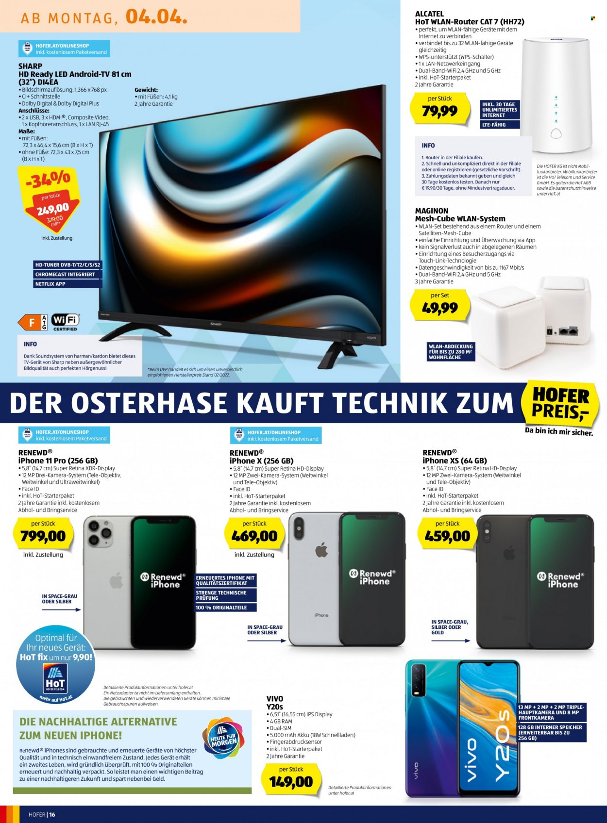 Angebote Hofer - 1.4.2022 - 7.4.2022. Seite 16