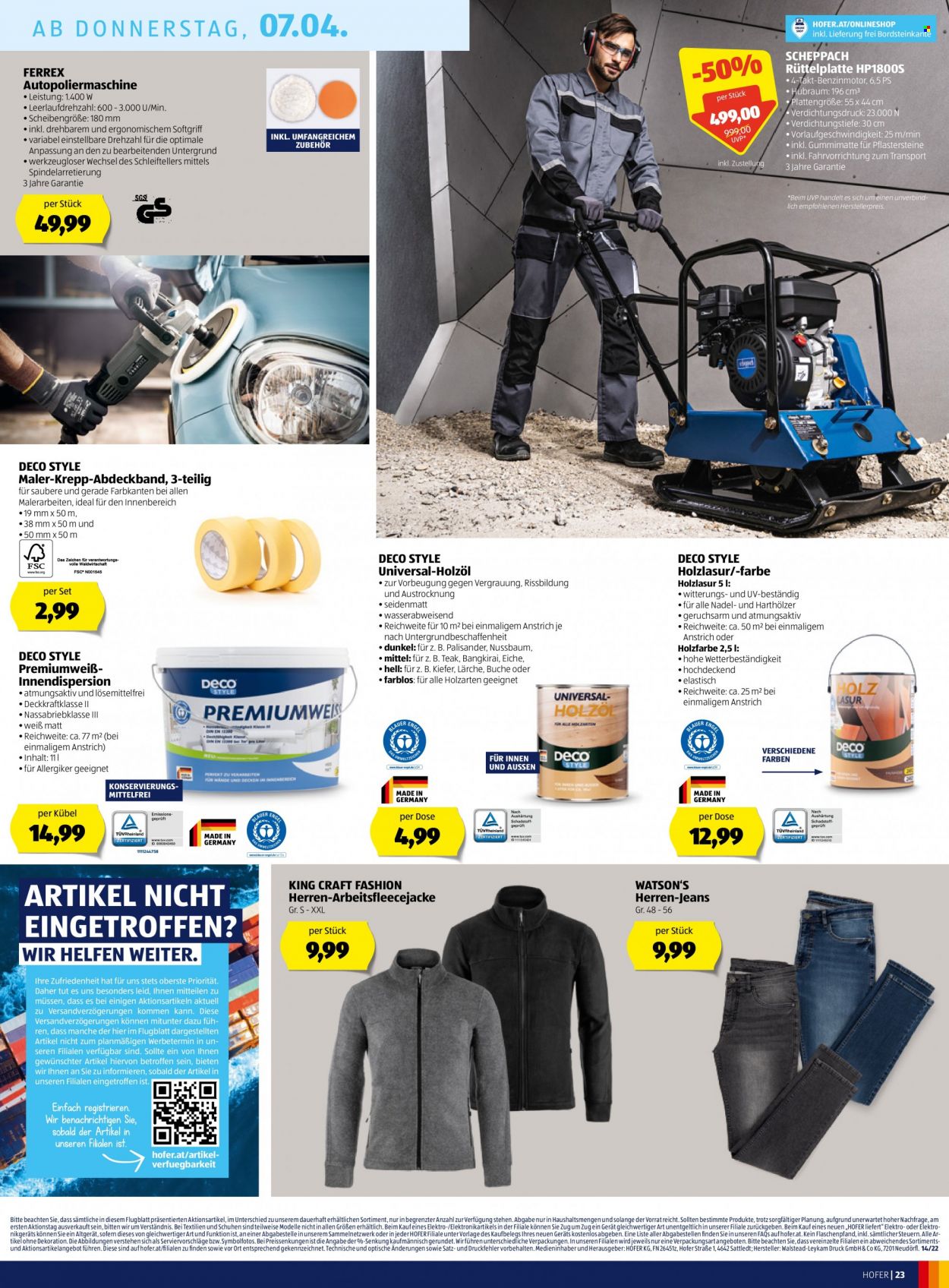 Angebote Hofer - 1.4.2022 - 7.4.2022. Seite 23