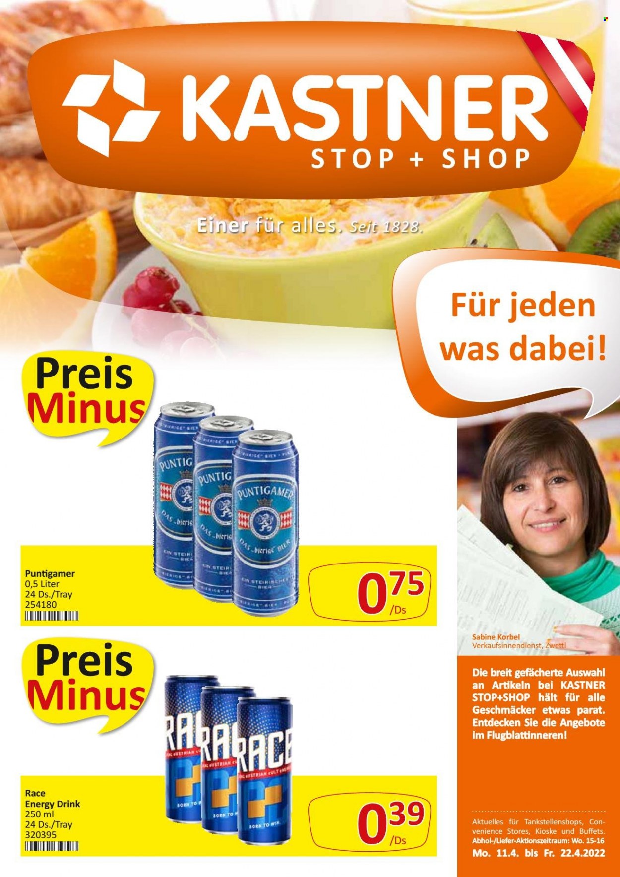 Angebote KASTNER - 11.4.2022 - 22.4.2022. Seite 1