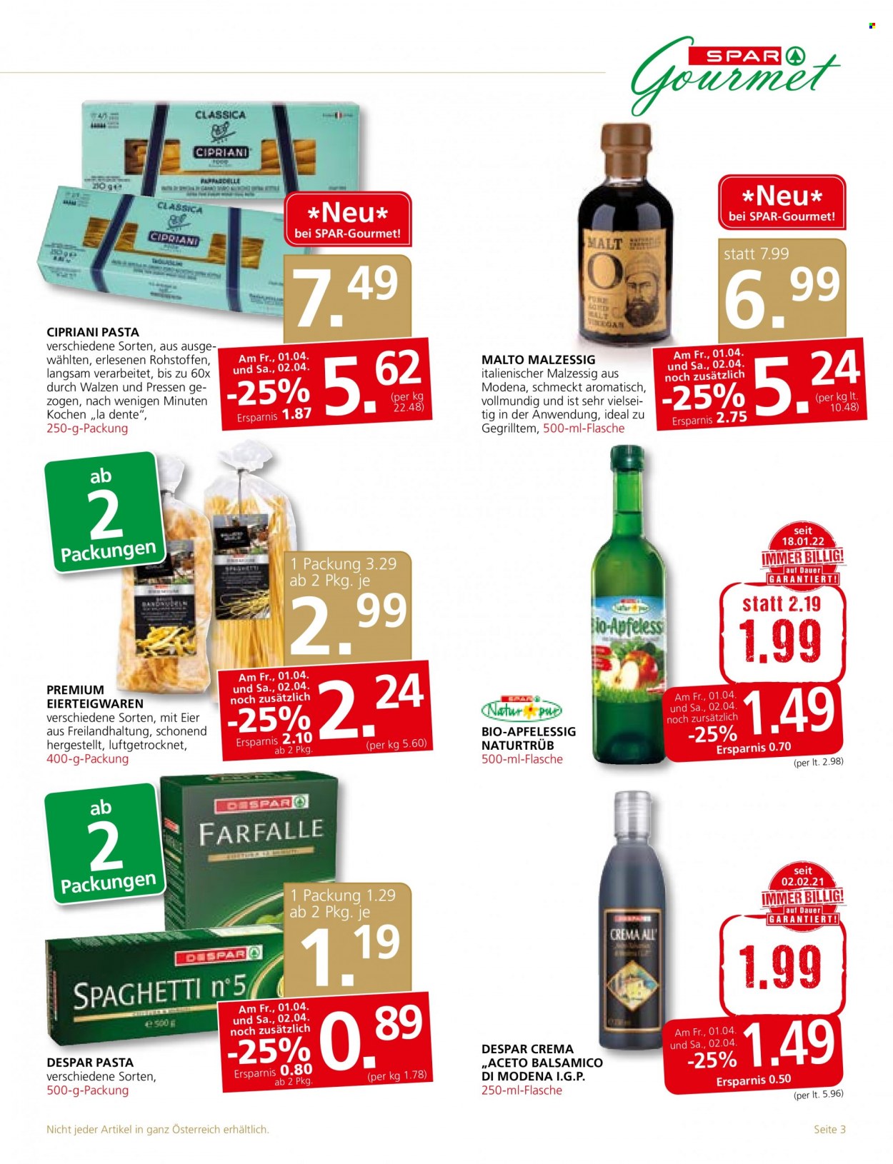 Angebote SPAR - 31.3.2022 - 6.4.2022. Seite 3