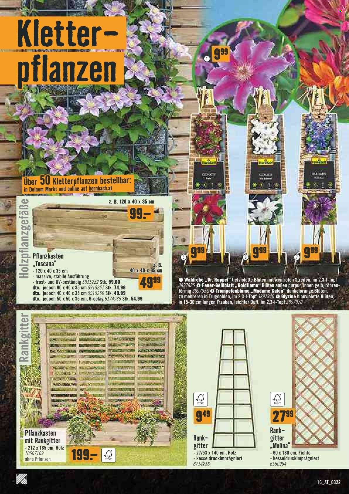 Angebote Hornbach - 31.3.2022 - 13.4.2022. Seite 16