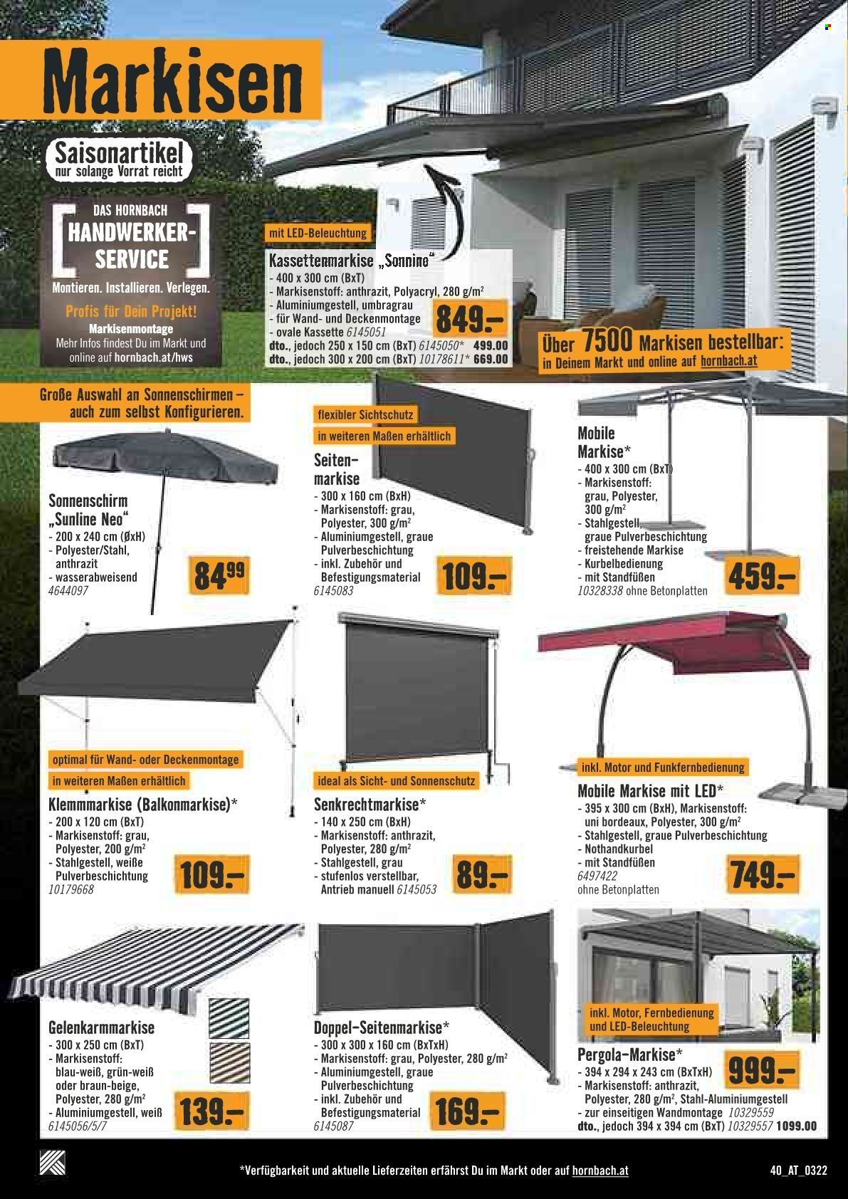 Angebote Hornbach - 31.3.2022 - 13.4.2022. Seite 40