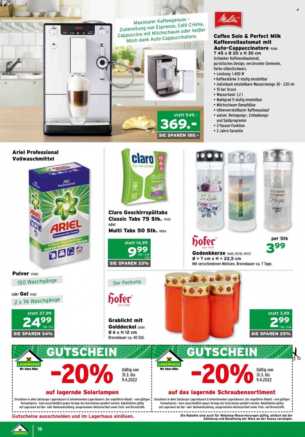Angebote Salzburger Lagerhaus - 31.3.2022 - 9.4.2022. Seite 16