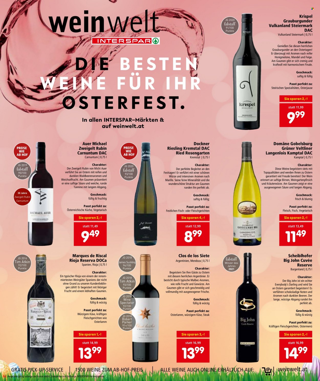 Angebote INTERSPAR - 7.4.2022 - 20.4.2022. Seite 16