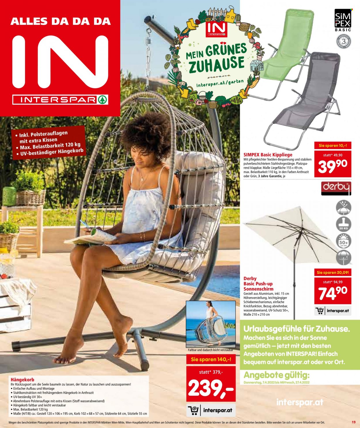 Angebote INTERSPAR - 7.4.2022 - 20.4.2022. Seite 19