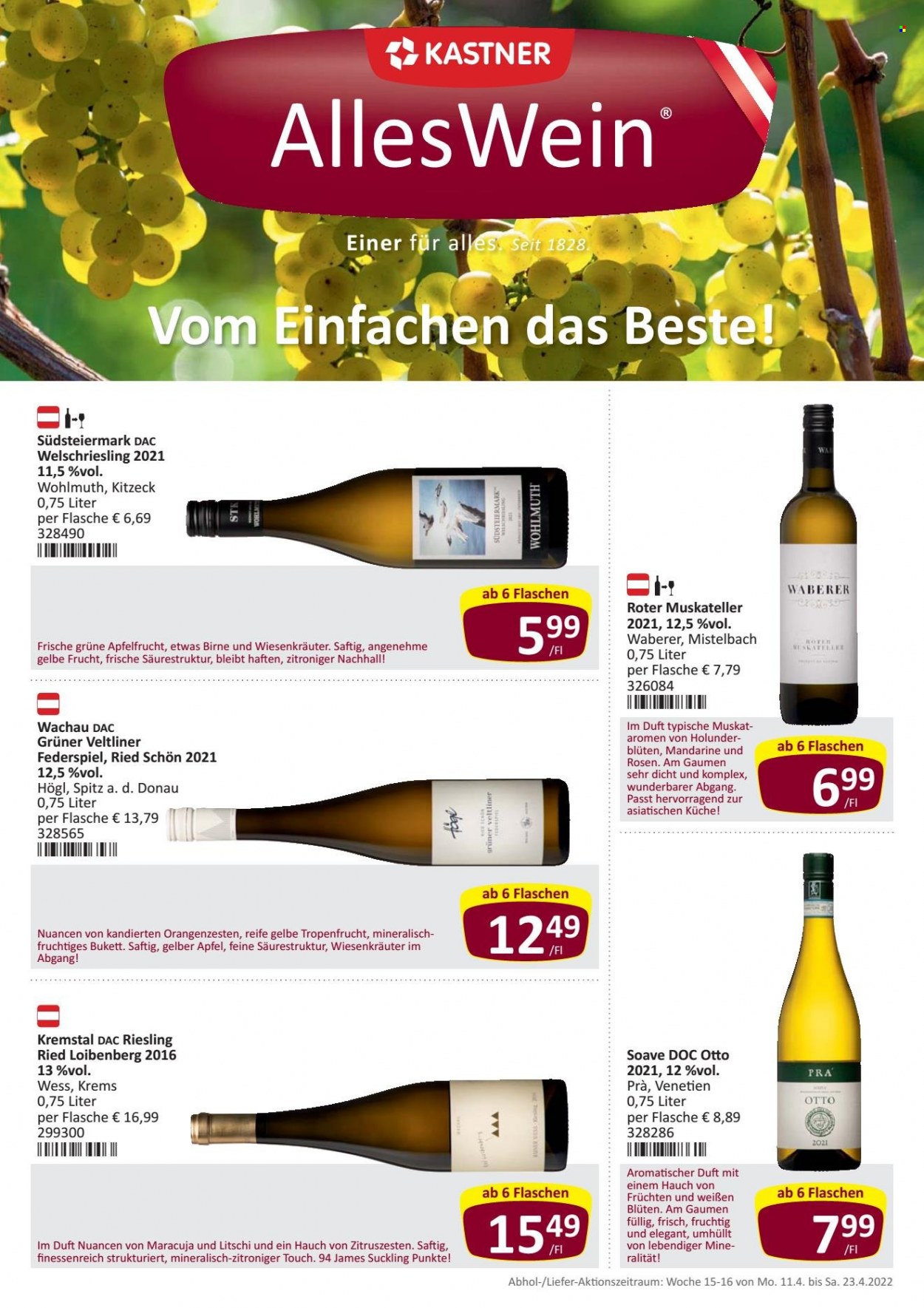 Angebote KASTNER - 11.4.2022 - 23.4.2022. Seite 1