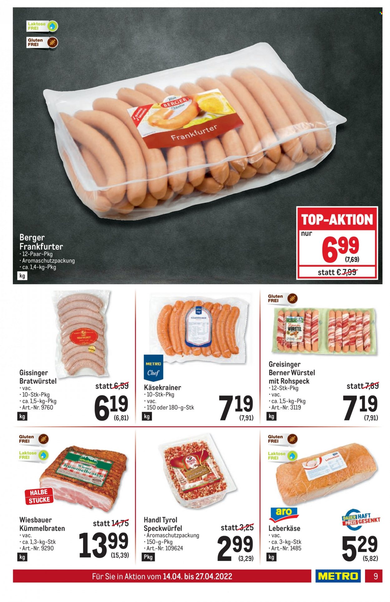Angebote Metro - 14.4.2022 - 27.4.2022. Seite 9
