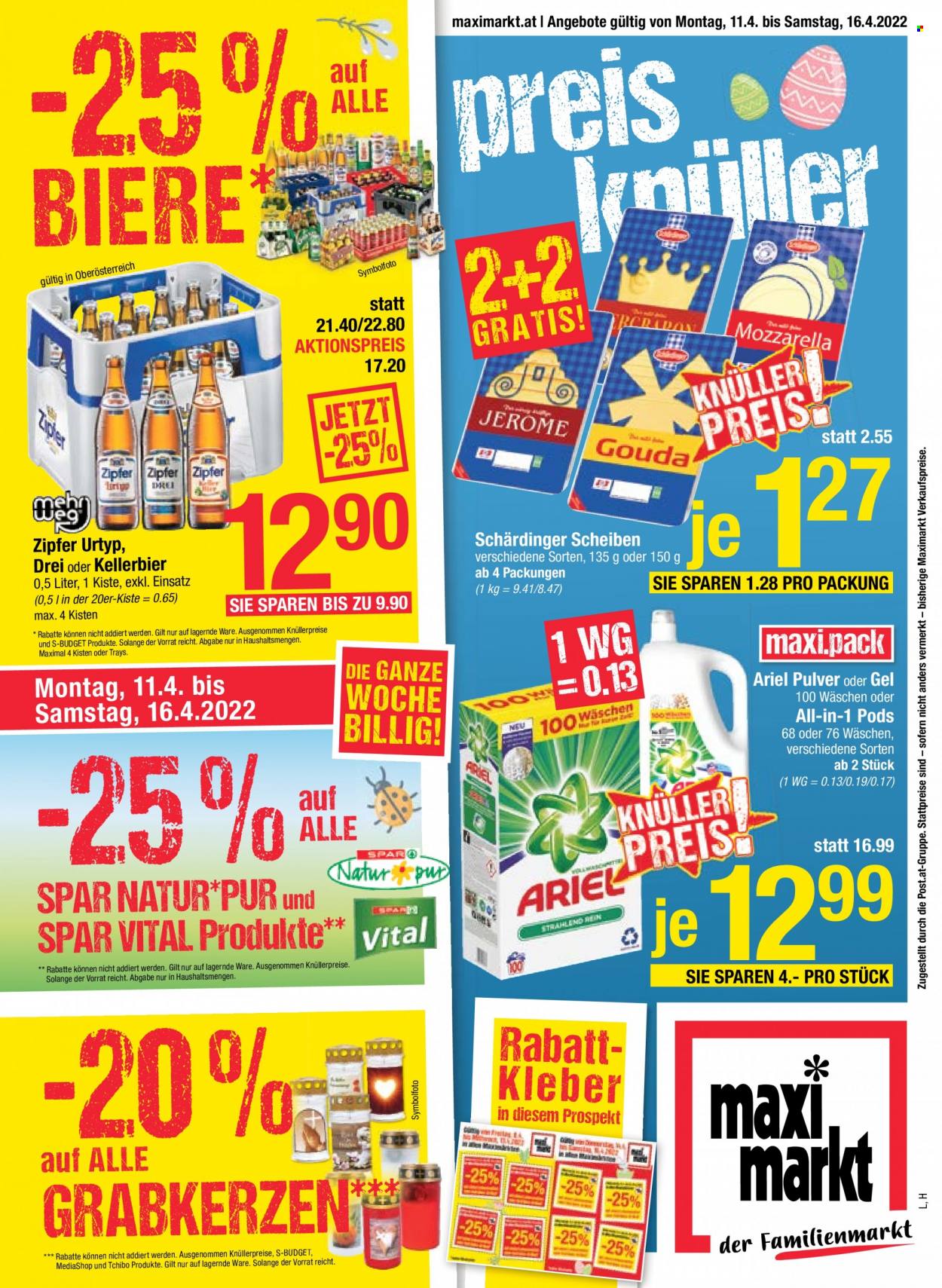 Angebote Maximarkt - 11.4.2022 - 16.4.2022. Seite 1