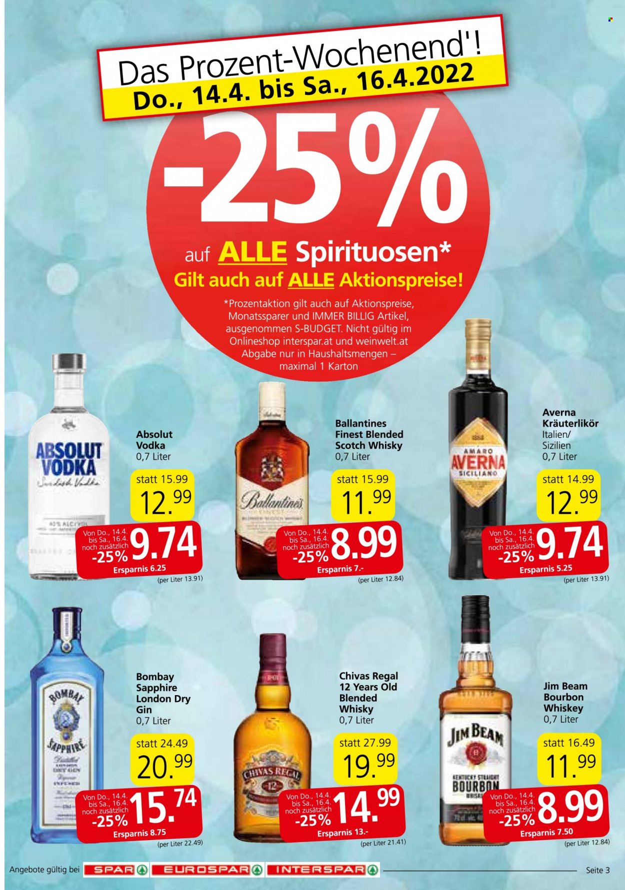 Angebote INTERSPAR - 12.4.2022 - 20.4.2022. Seite 3