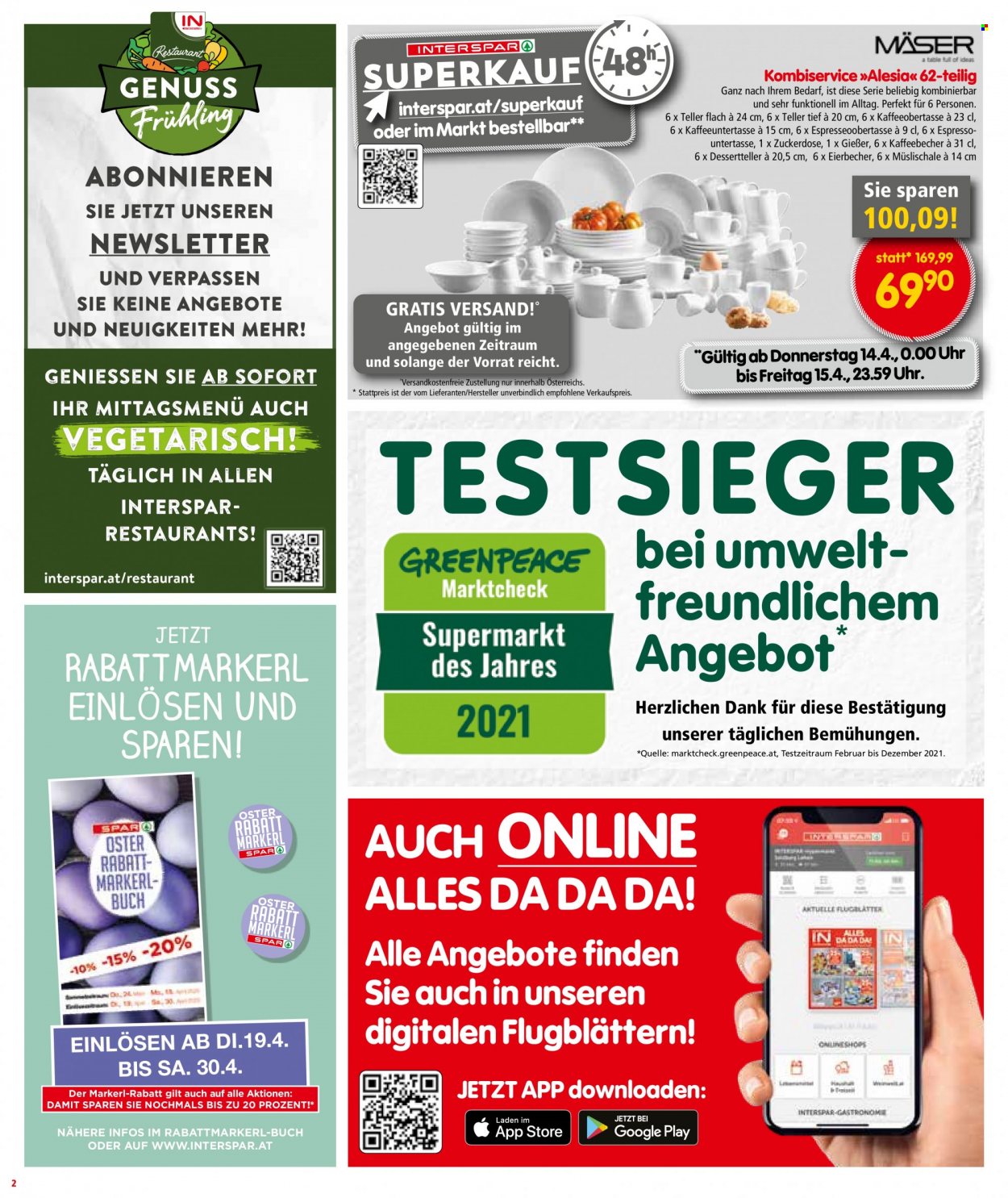 Angebote INTERSPAR - 12.4.2022 - 20.4.2022. Seite 2