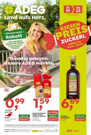 Angebote ADEG - 19.4.2022 - 23.4.2022.