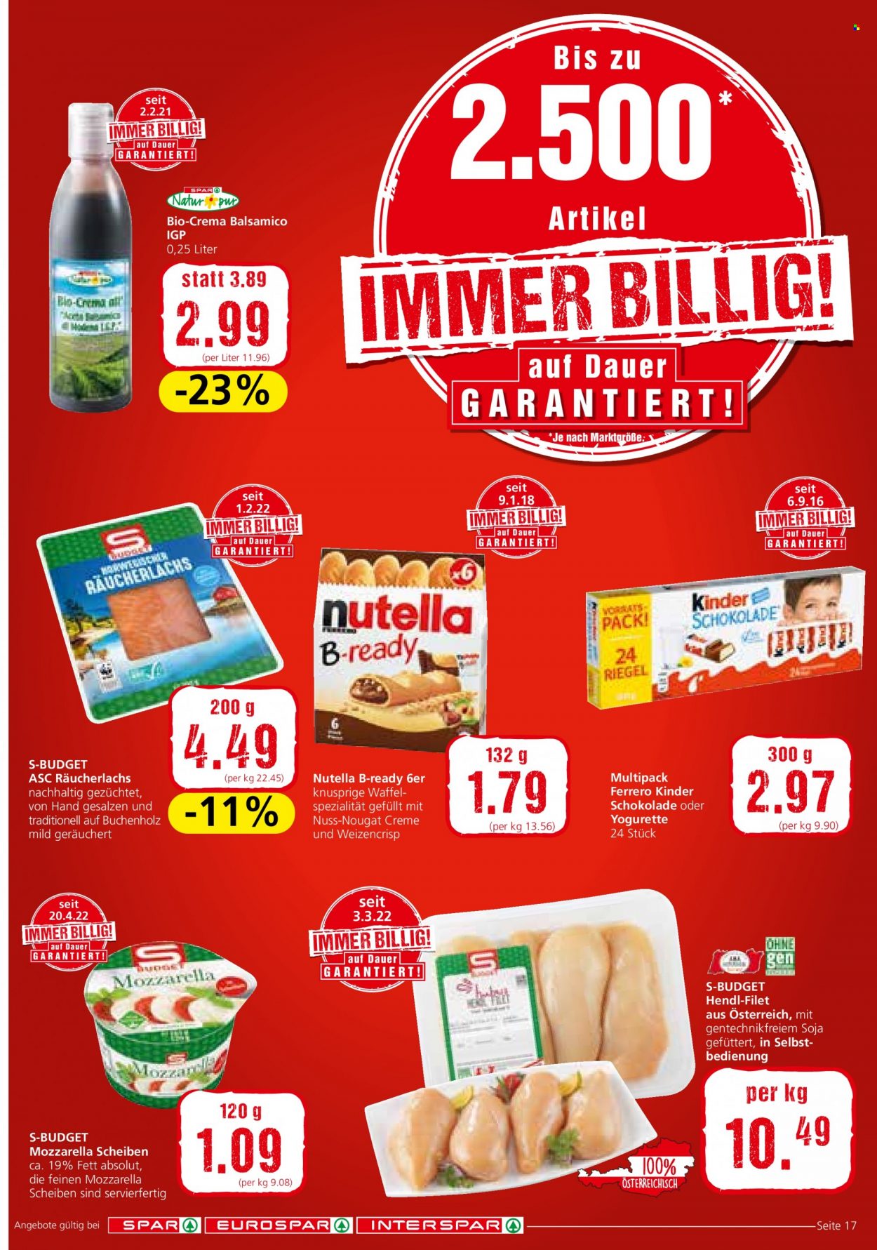 Angebote EUROSPAR - 21.4.2022 - 4.5.2022. Seite 17