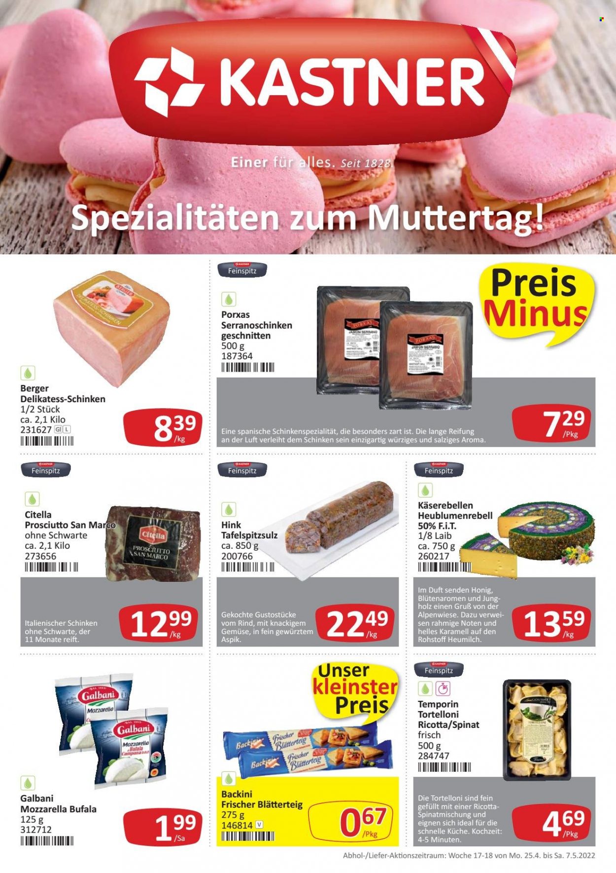 Angebote KASTNER - 25.4.2022 - 7.5.2022. Seite 1