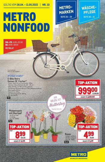 Angebote Metro - 28.4.2022 - 11.5.2022.