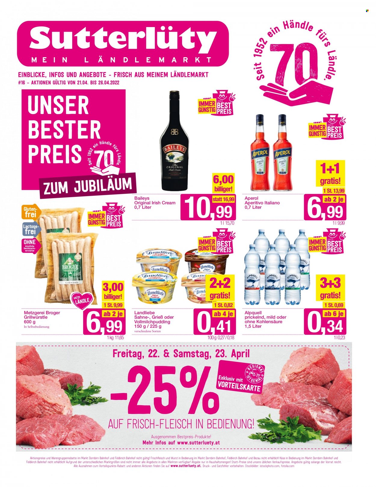 Angebote Sutterlüty - 21.4.2022 - 26.4.2022. Seite 1