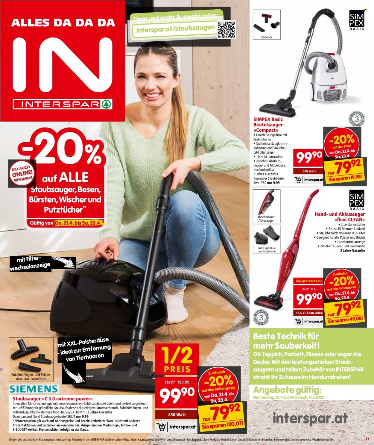 Angebote INTERSPAR - 21.4.2022 - 11.5.2022. Seite 1