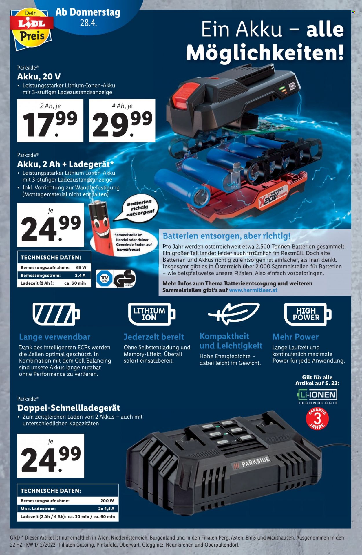 Angebote Lidl - 28.4.2022 - 4.5.2022. Seite 22
