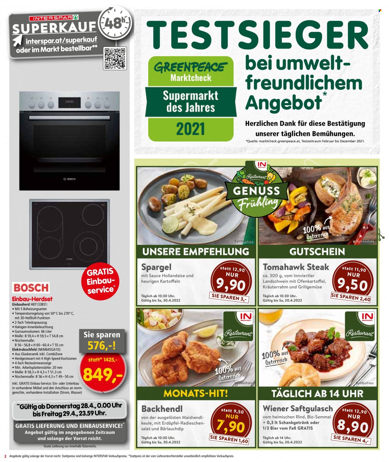 Angebote INTERSPAR - 28.4.2022 - 4.5.2022. Seite 2